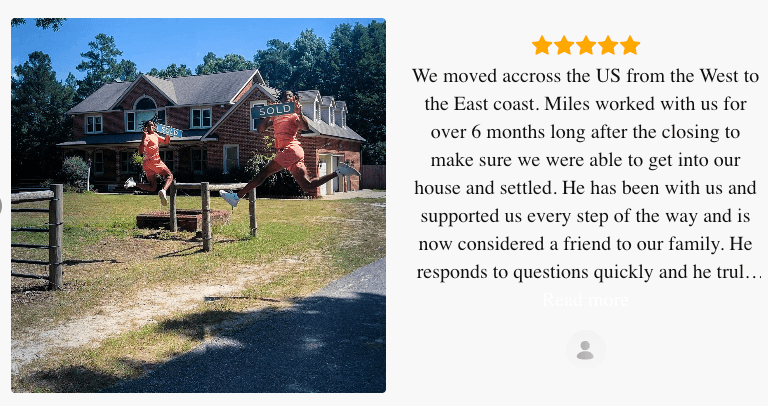 Client testimonial from Zillow