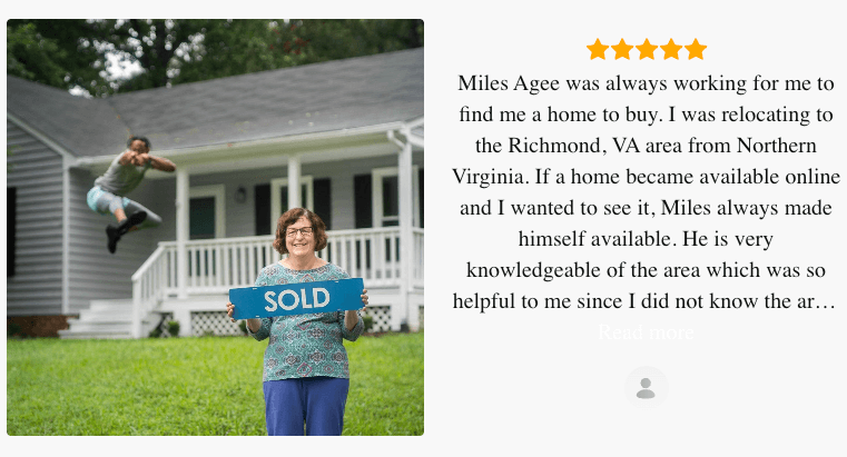 Client testimonial from Zillow