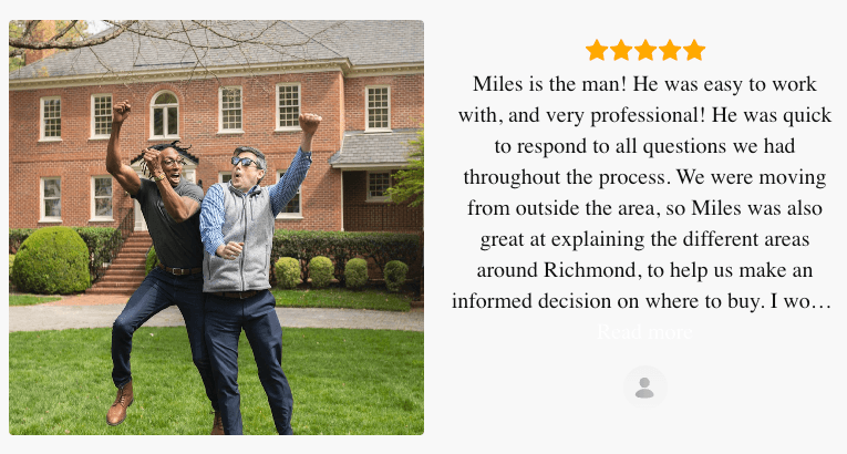 Client testimonial from Zillow