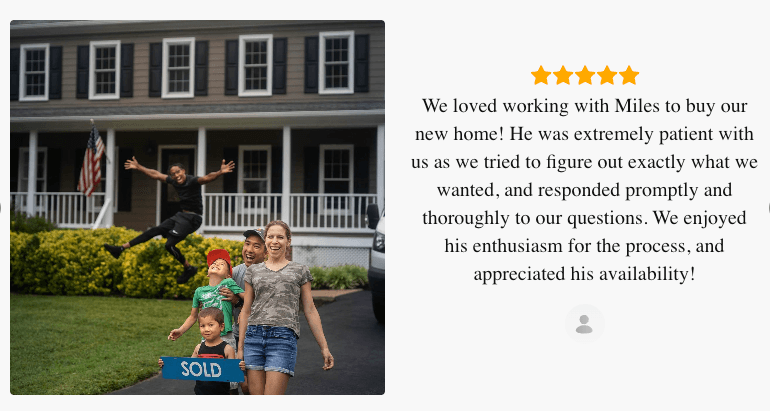 Client testimonial from Zillow