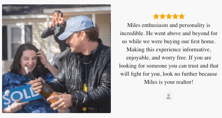 Client testimonial from Zillow