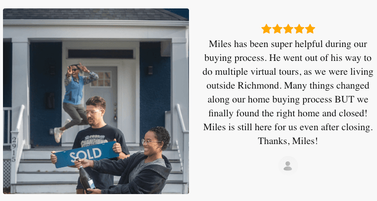 Client testimonial from Zillow