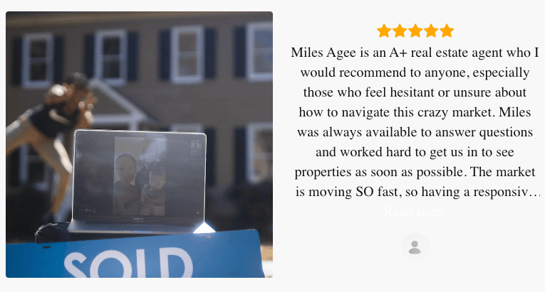 Client testimonial from Zillow