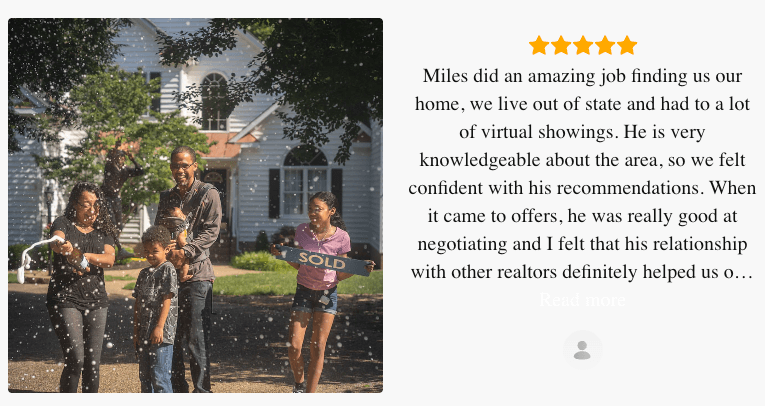 Client testimonial from Zillow