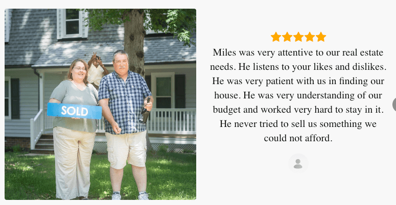 Client testimonial from Zillow