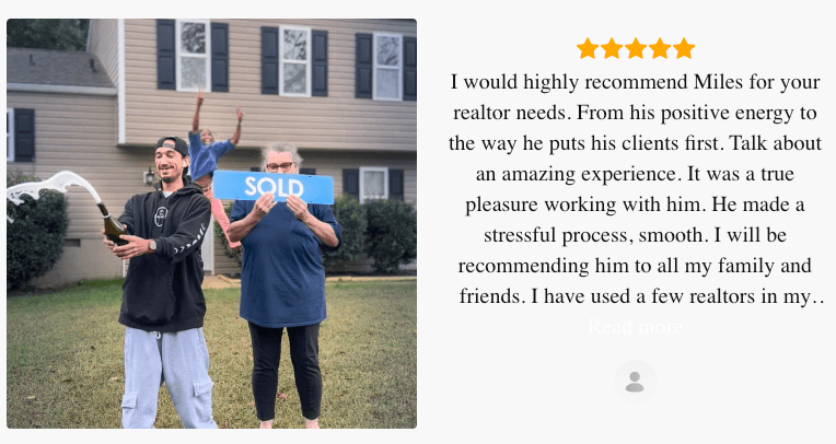 Client testimonial from Zillow